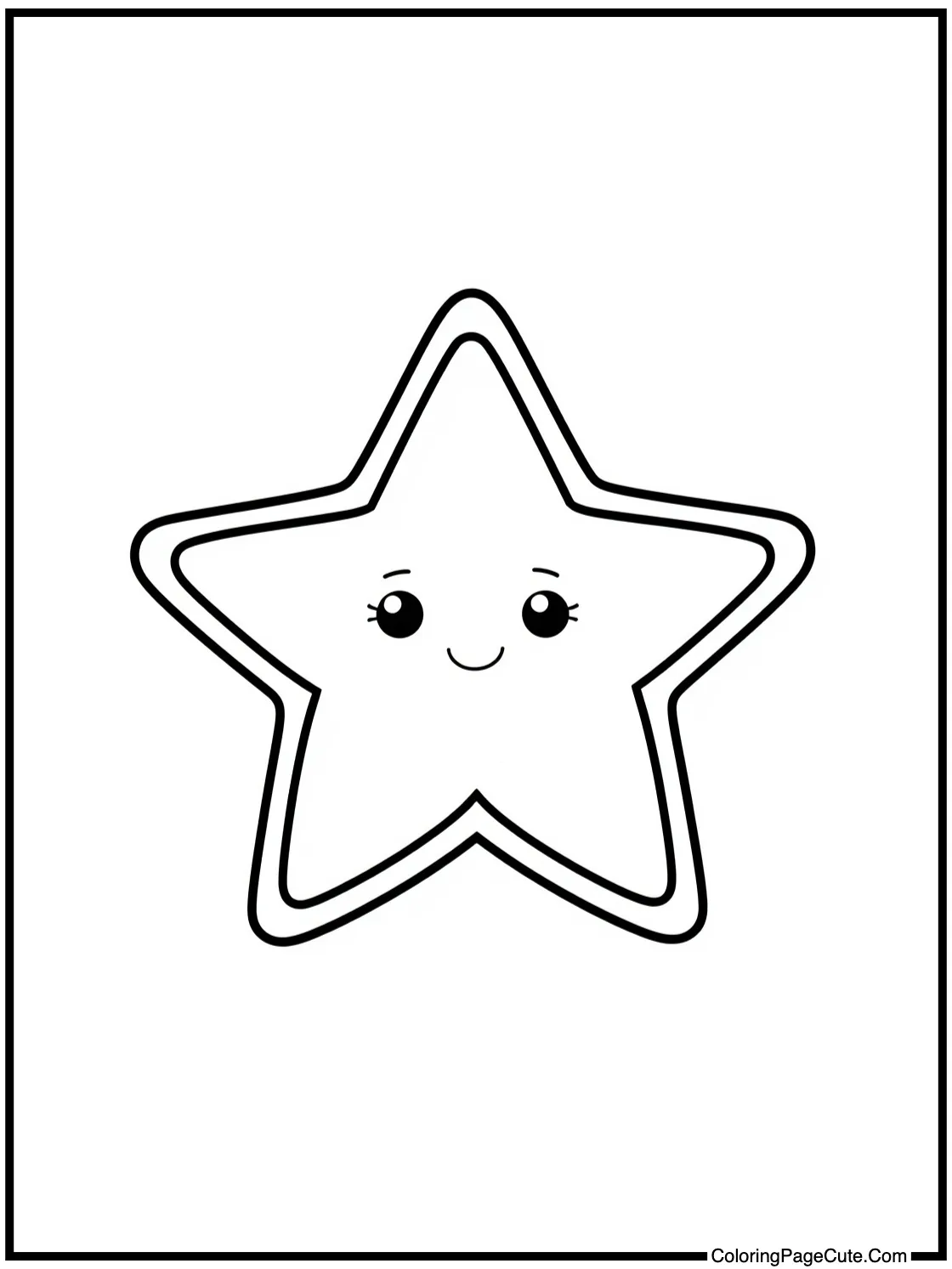 with a sparkling star