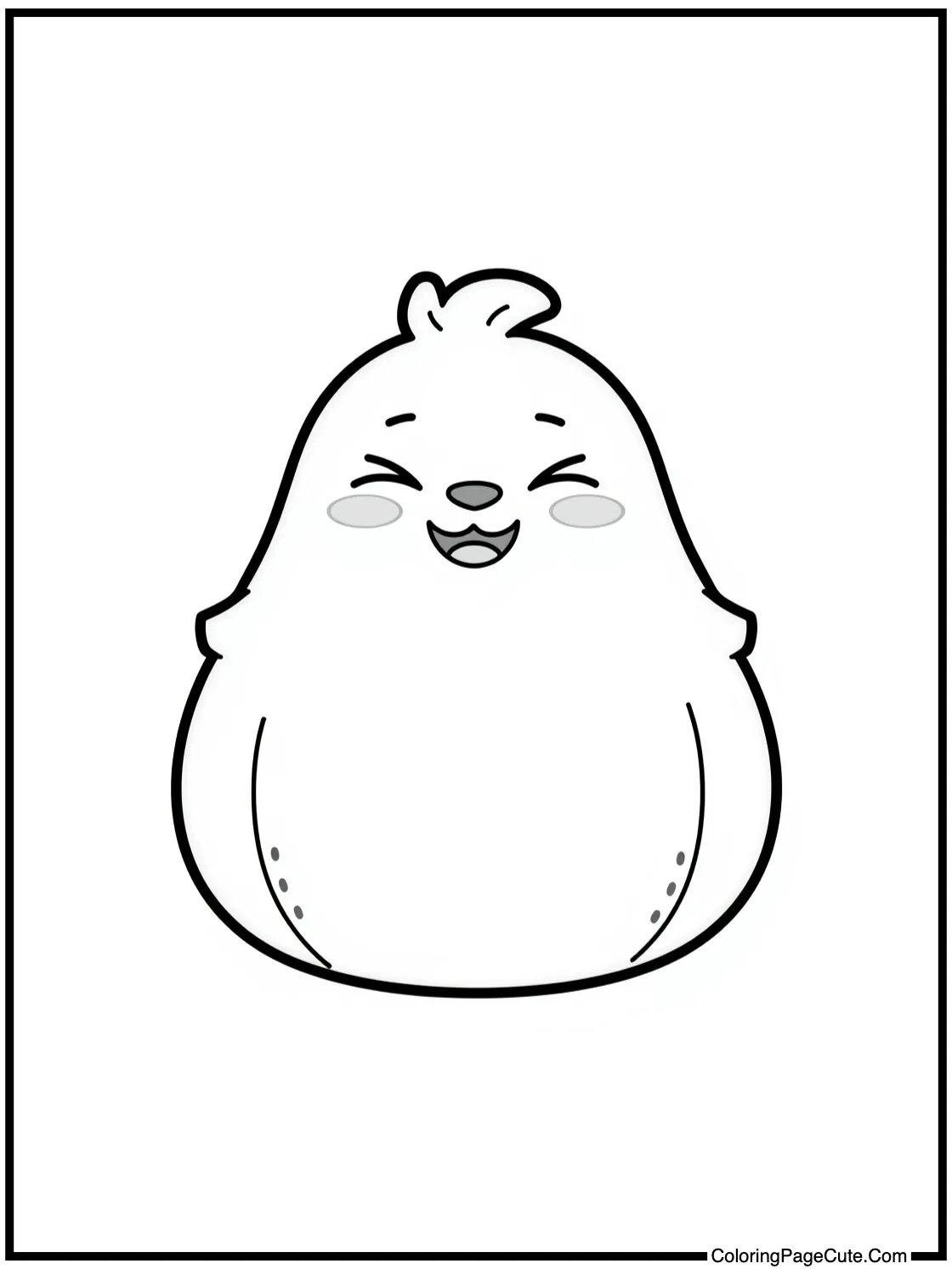 with a joyful expression