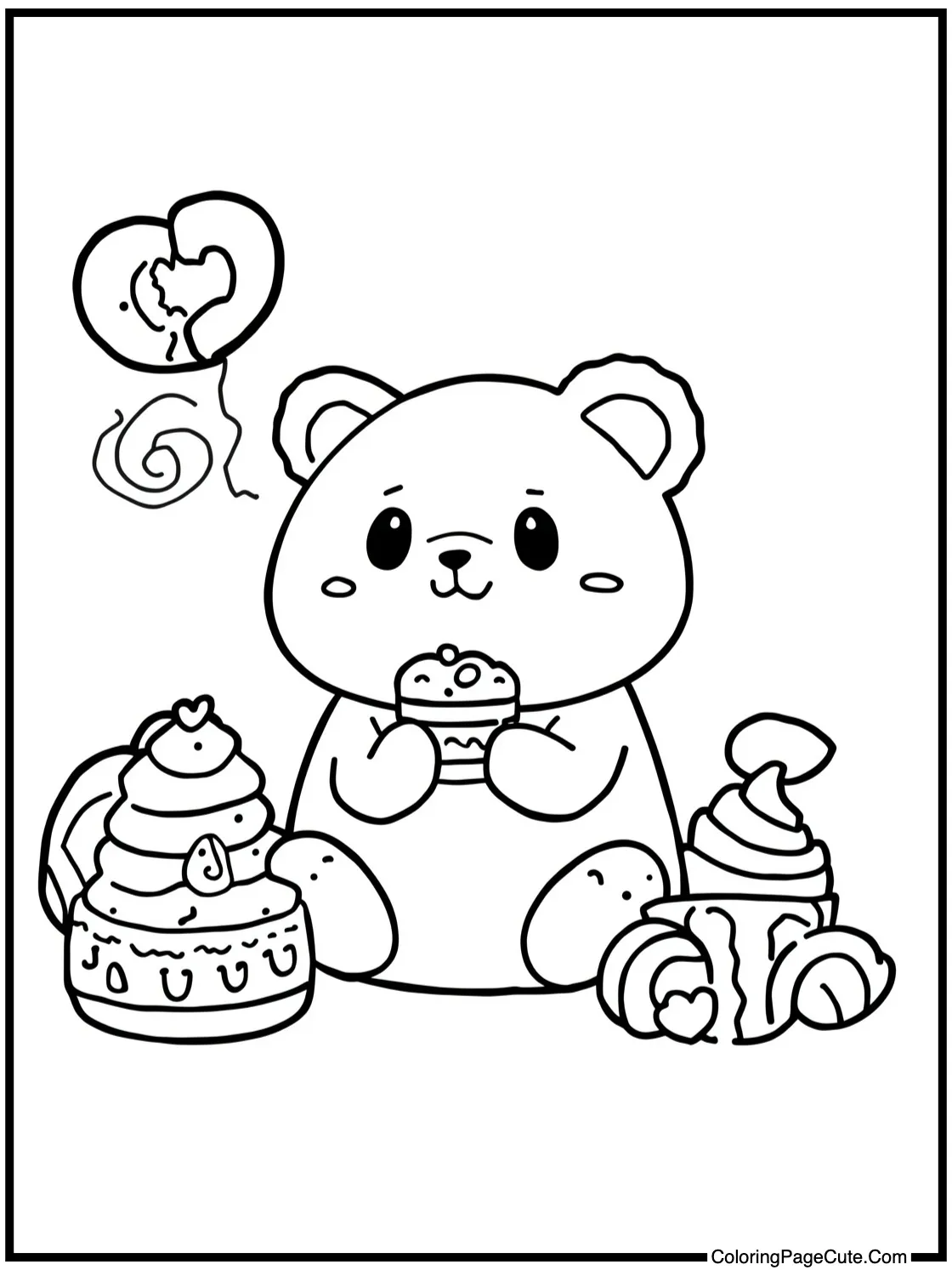 enjoying sweet treats