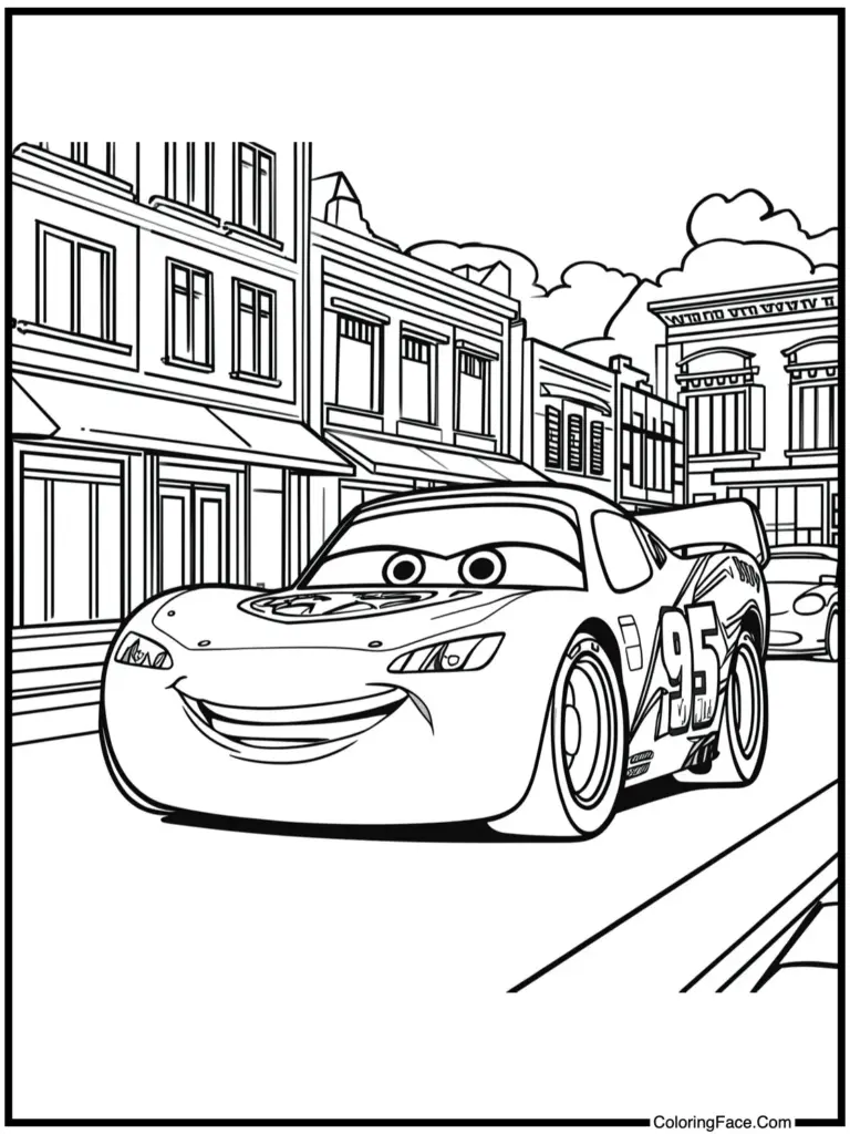lightning mcqueen coloring pages
