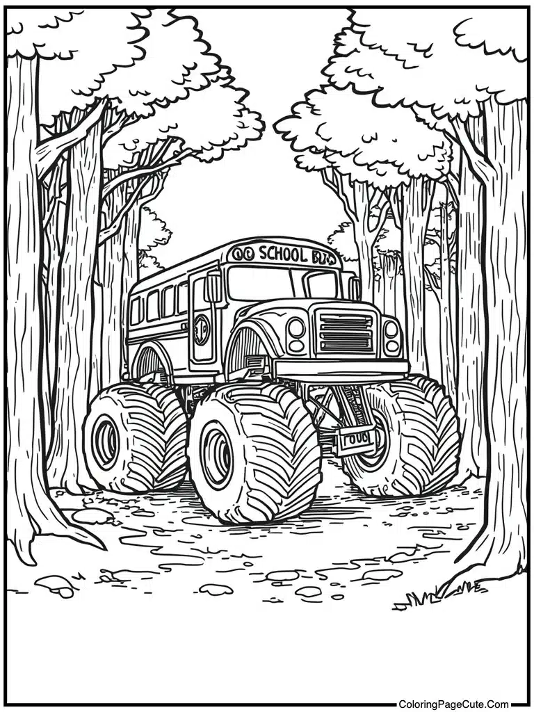 School bus yellow rig