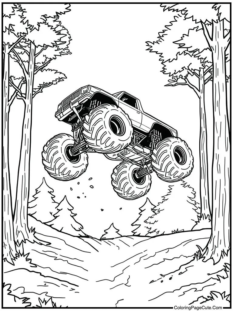 Jumping high over ramp