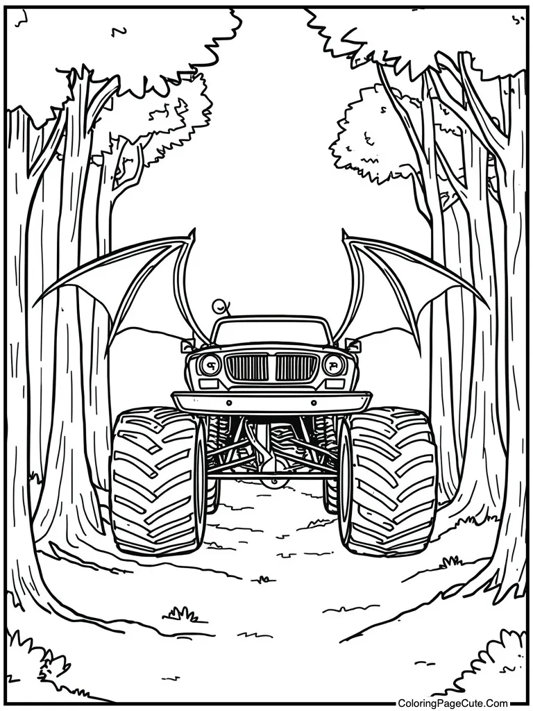 Bat wings black vehicle