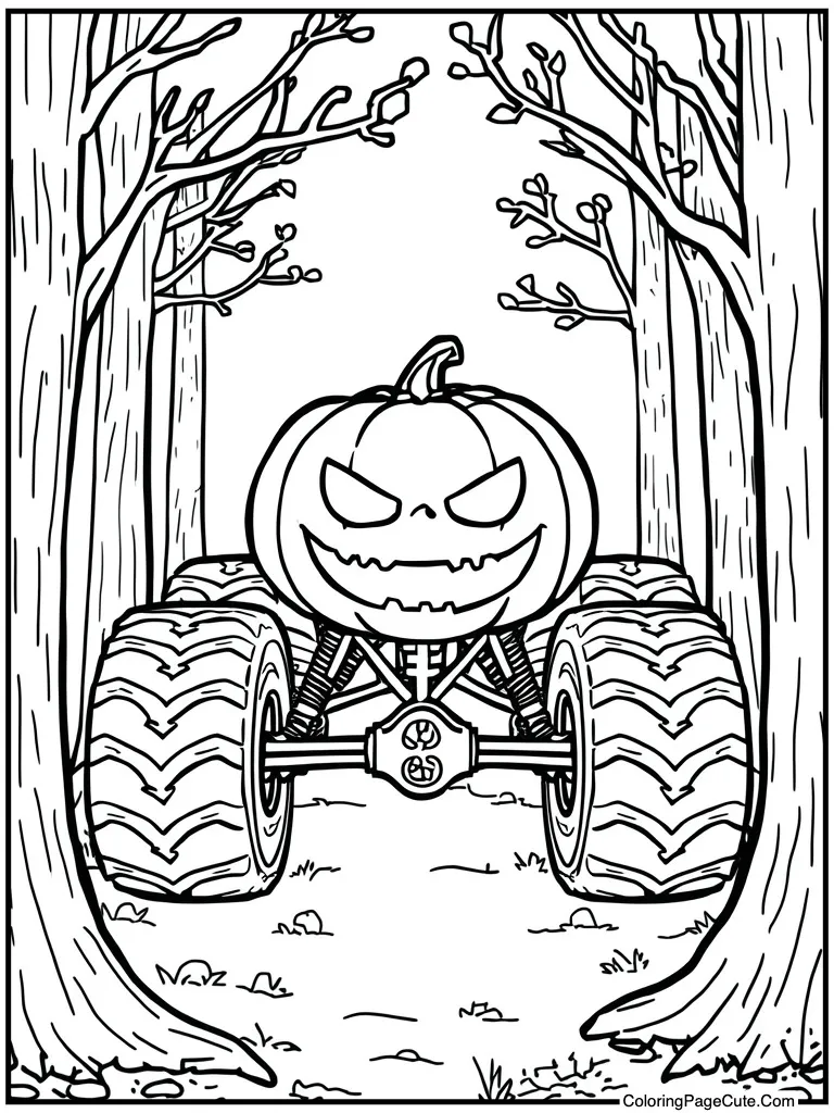 Pumpkin halloween scary face