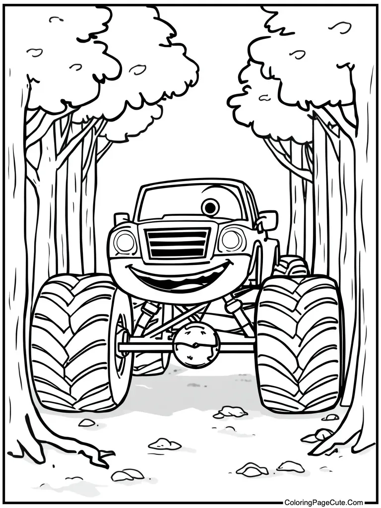 Cartoon funny face smiling