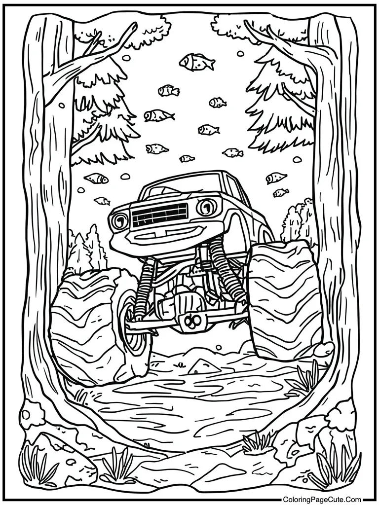 Underwater driving with fish