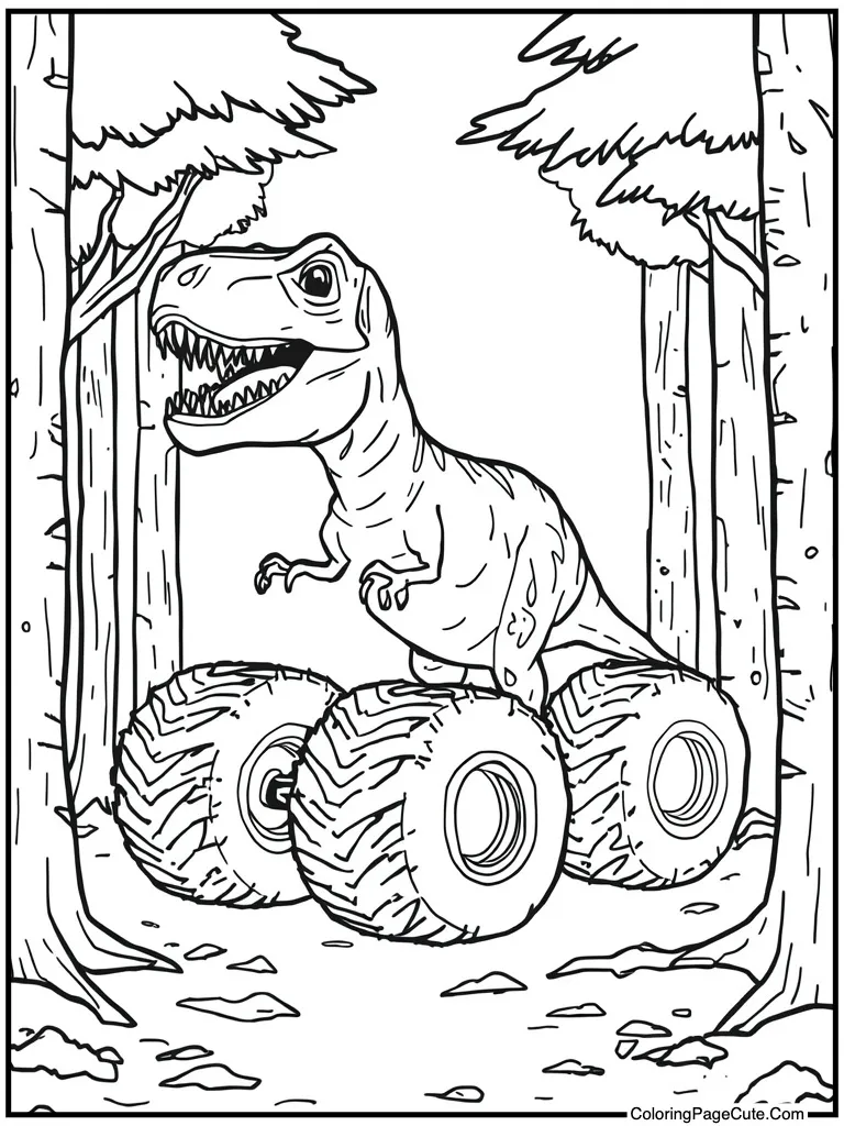 T-Rex dino shape rolling