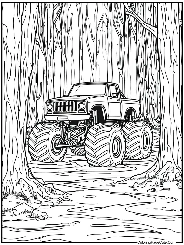 Swamp muddy bog water