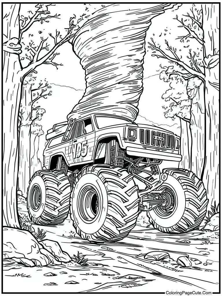 Tornado wind storm chase