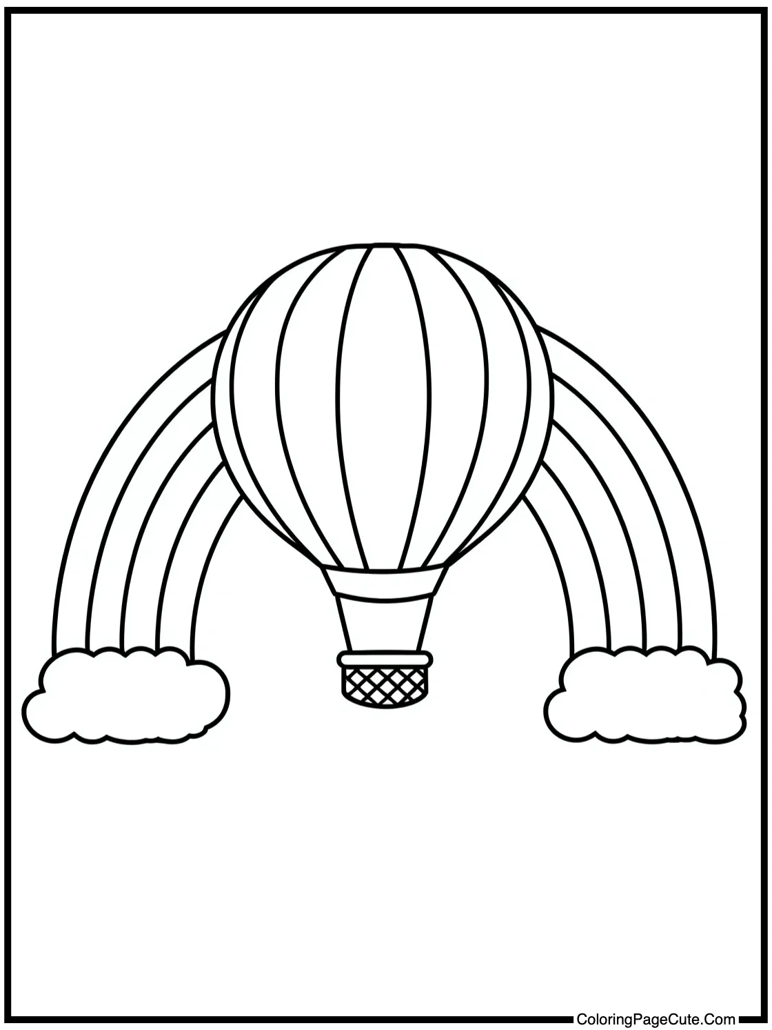 illustrating a hot air balloon