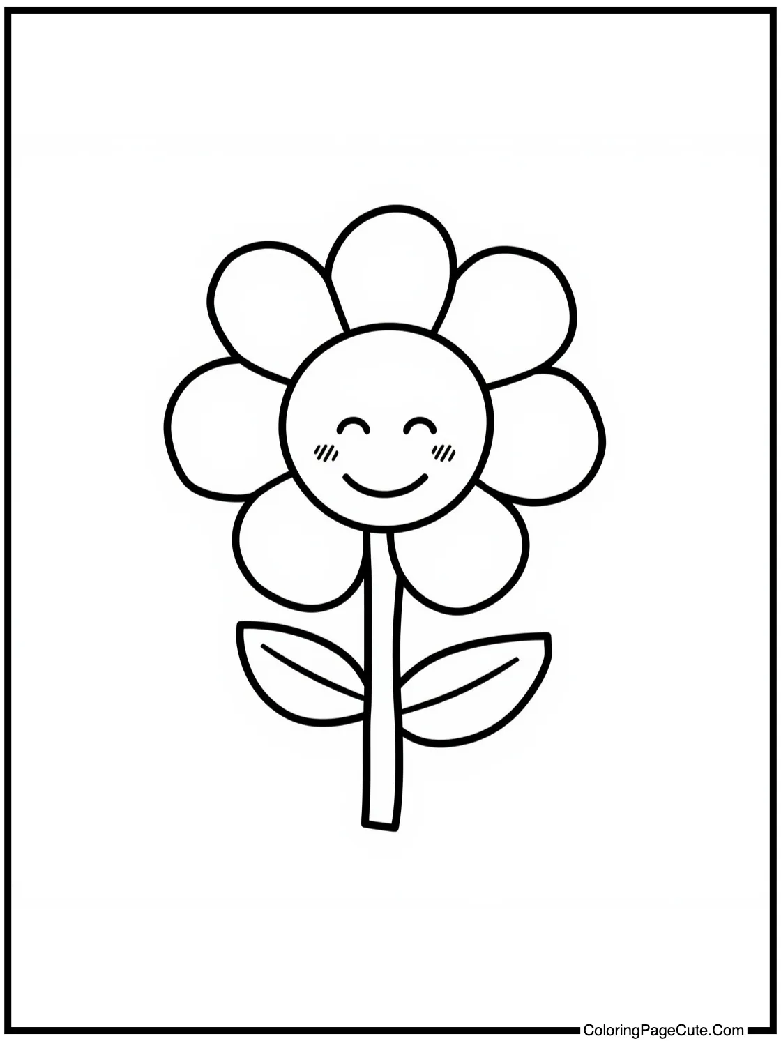 of a smiling flower