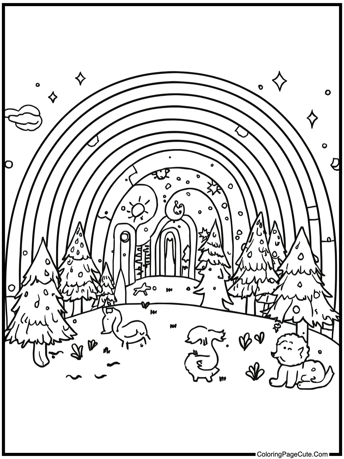 of an enchanted forest