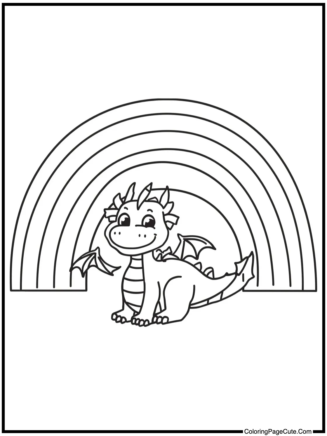 with a friendly dragon