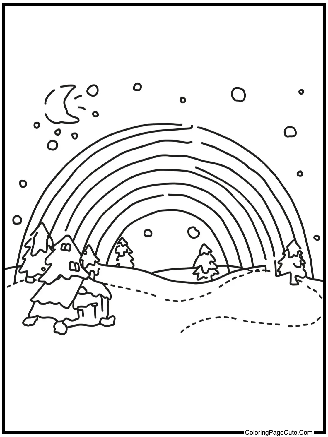 of a snowy landscape