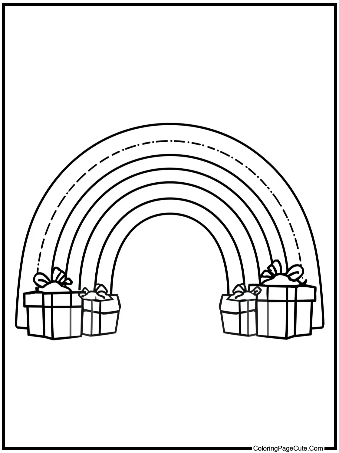 with colorful presents