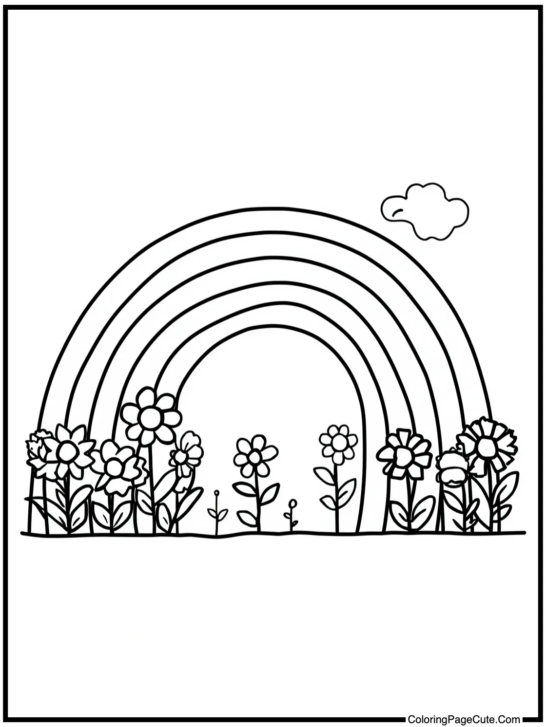 of a blooming garden