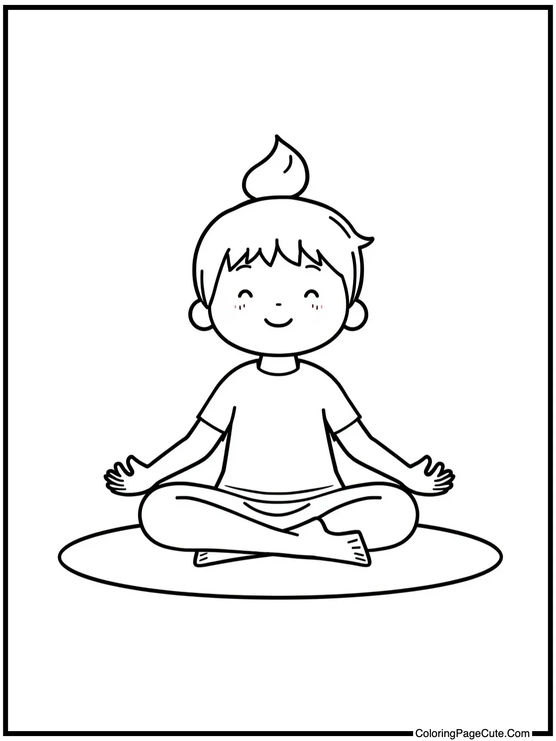 meditating peacefully