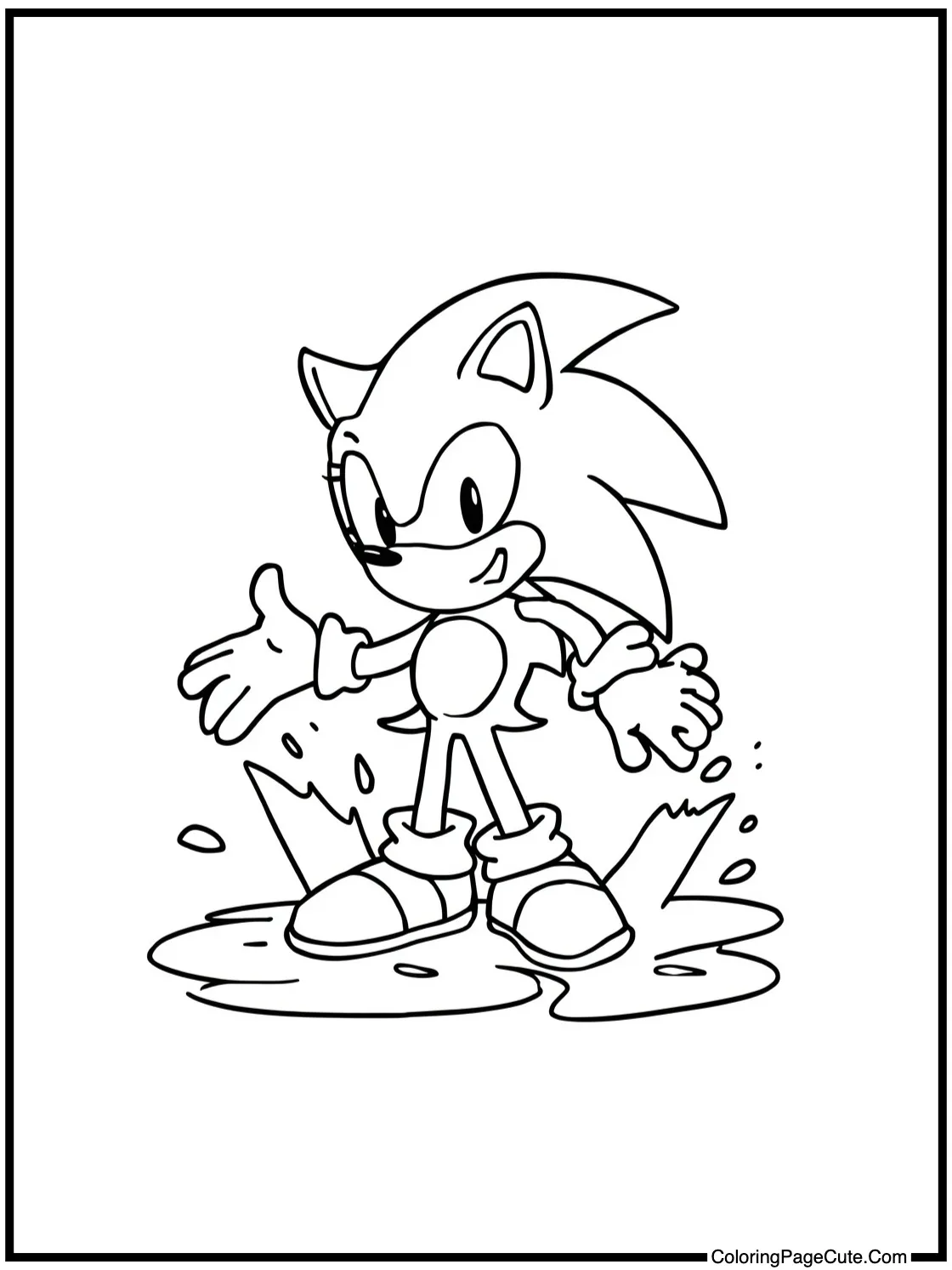 splashing in puddles