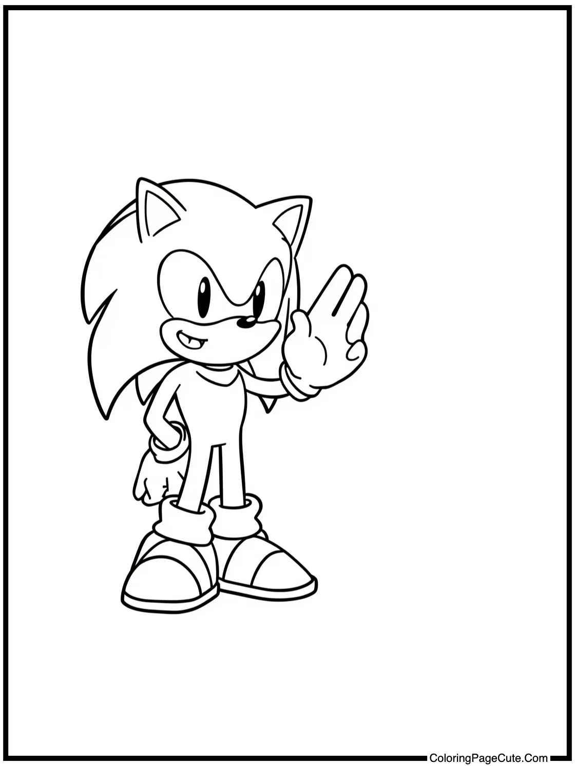 high-fiving Knuckles