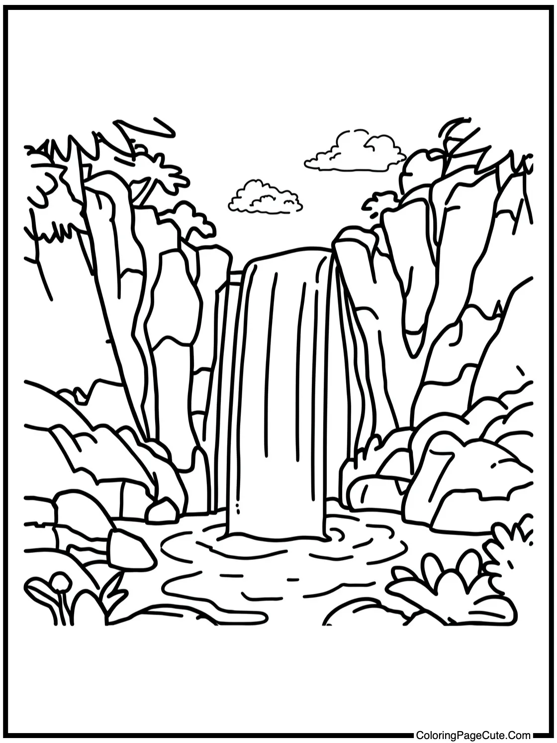 discovering a waterfall