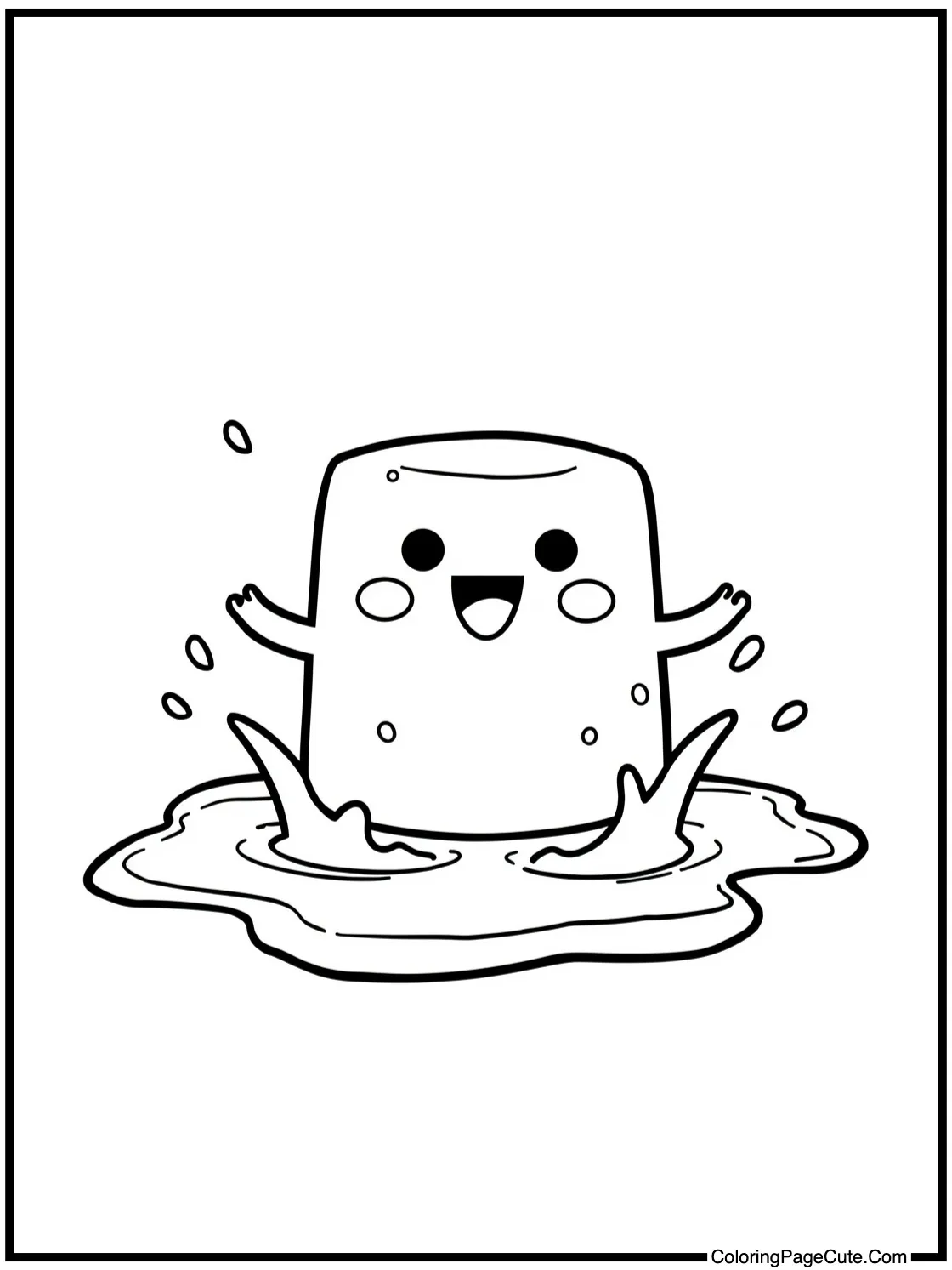 splashing in puddles