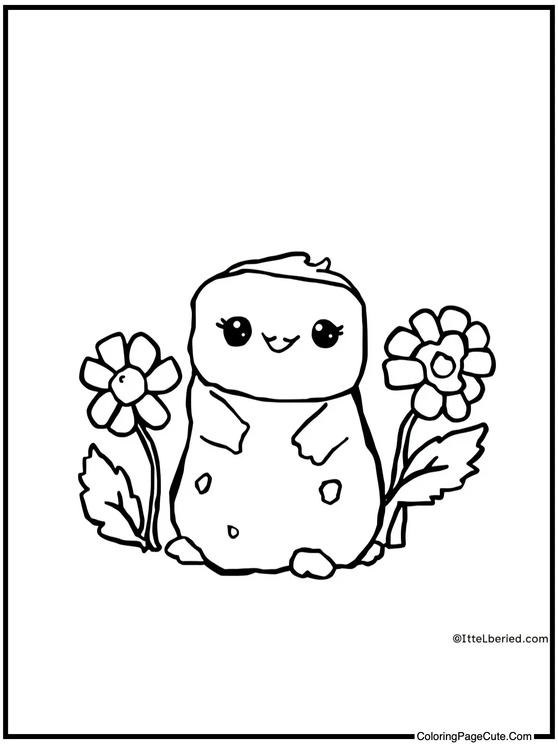 smelling sweet flowers