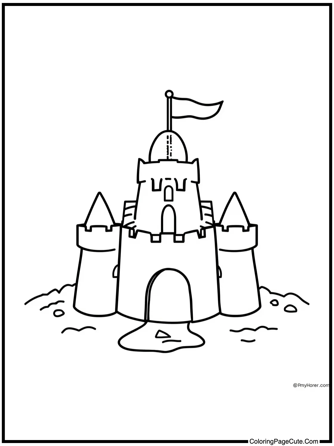 building sandcastles