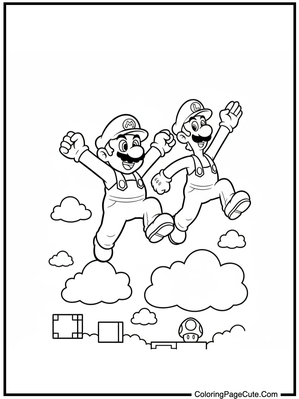 Super Mario Bros jumping high