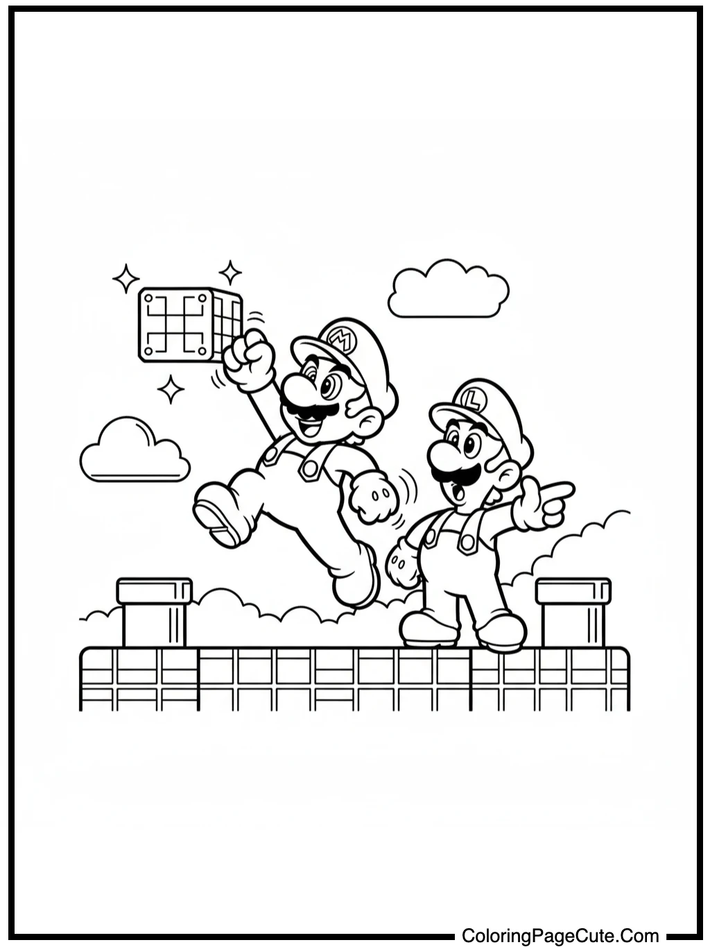 Super Mario Bros finding hidden blocks