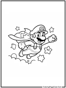 super mario bros coloring pages