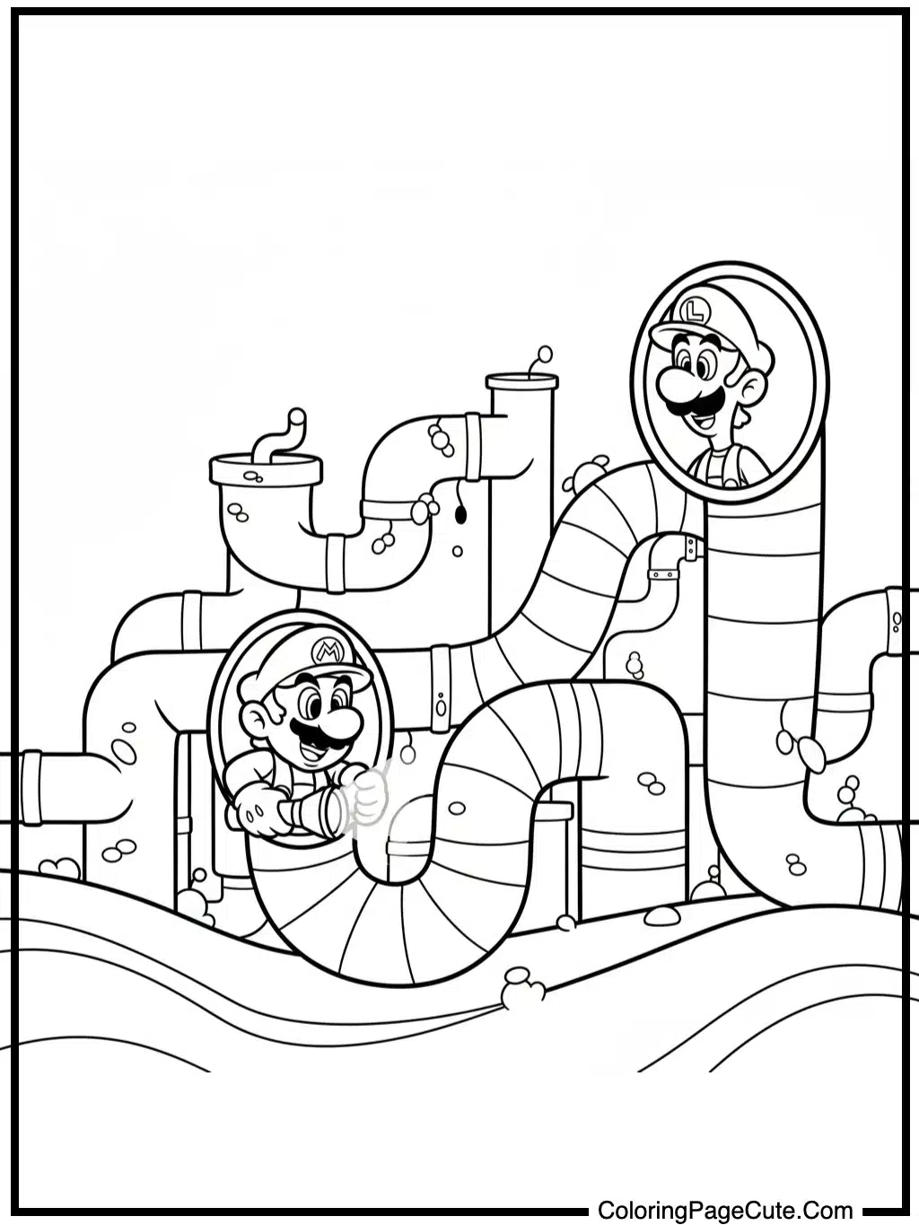 Super Mario Bros exploring warp pipes