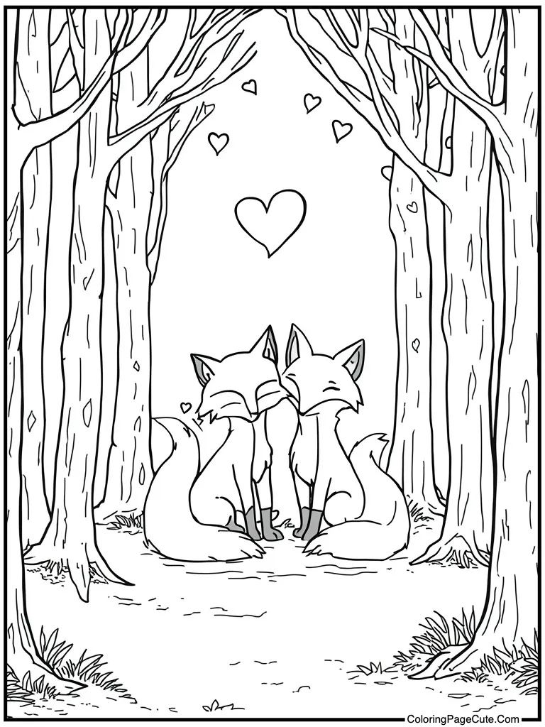 Fox couple tails shape