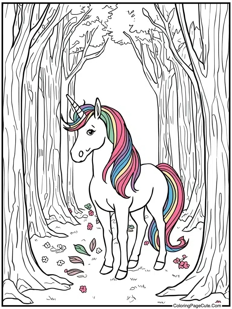 Unicorn mane rainbow colors