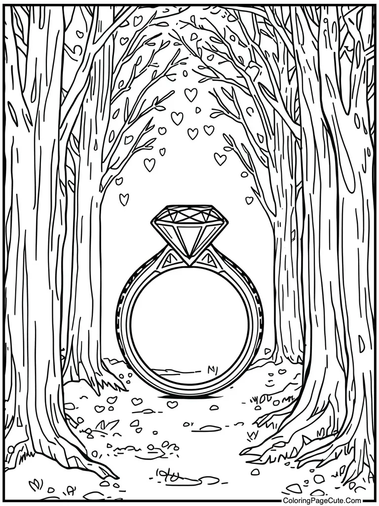 Diamond ring shiny gem