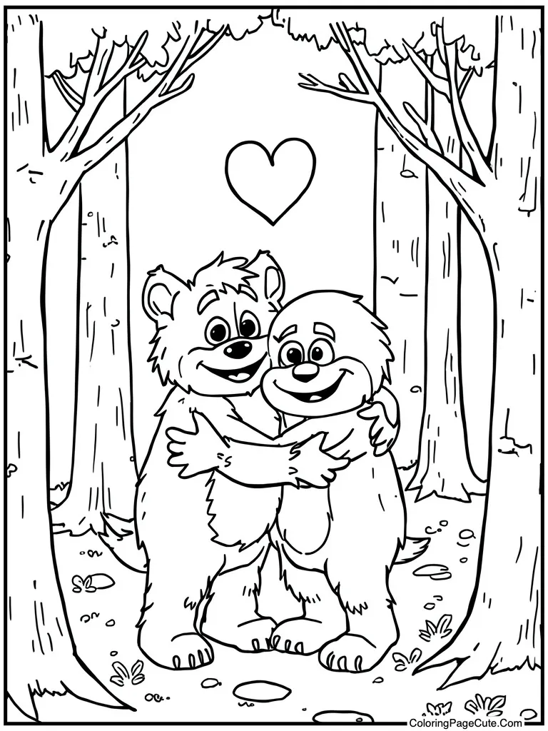 Monster furry friendly hug