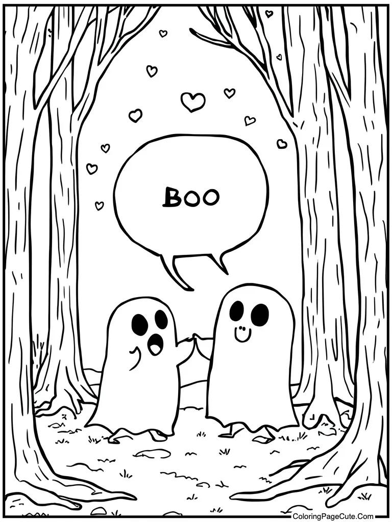 Ghost saying boo love