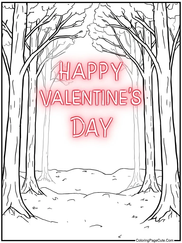 Neon sign glowing tube