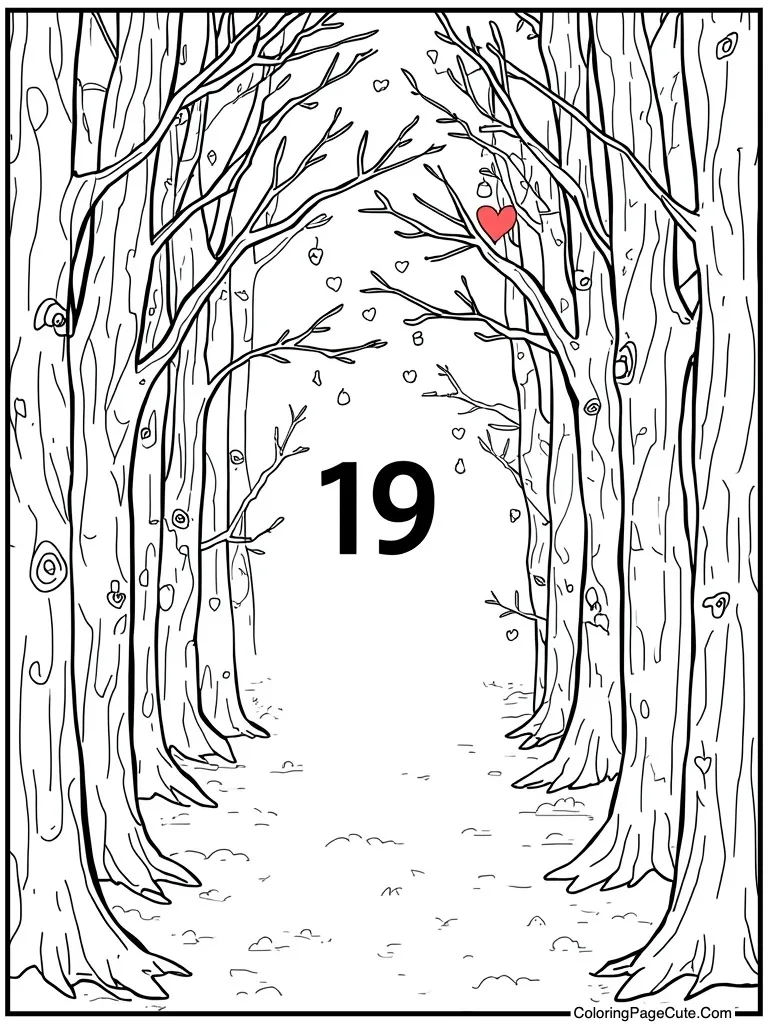 Calendar date circled fourteen