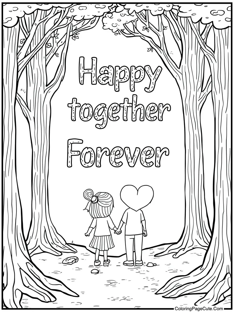 Text happy together forever