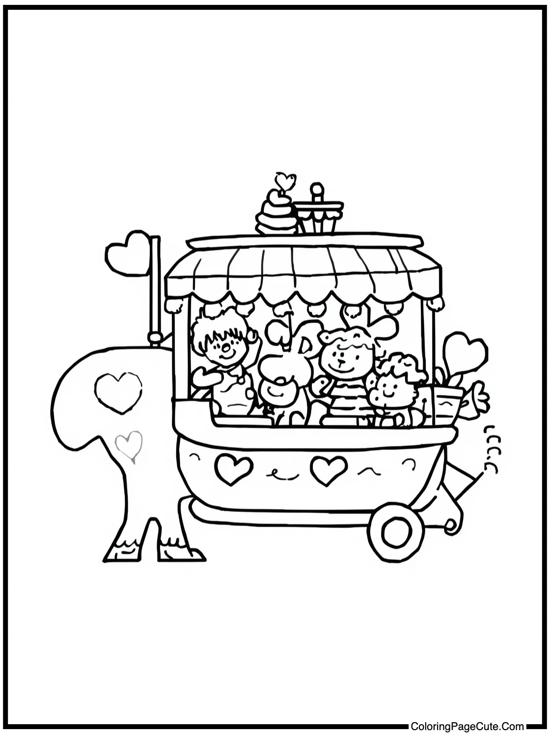 of a Valentine's parade