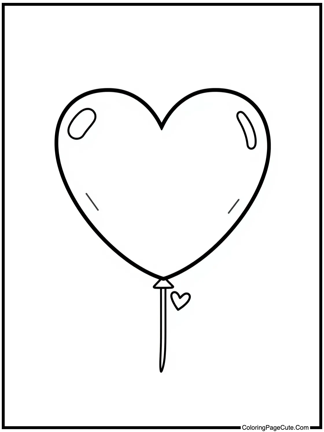 of a heart-shaped balloon