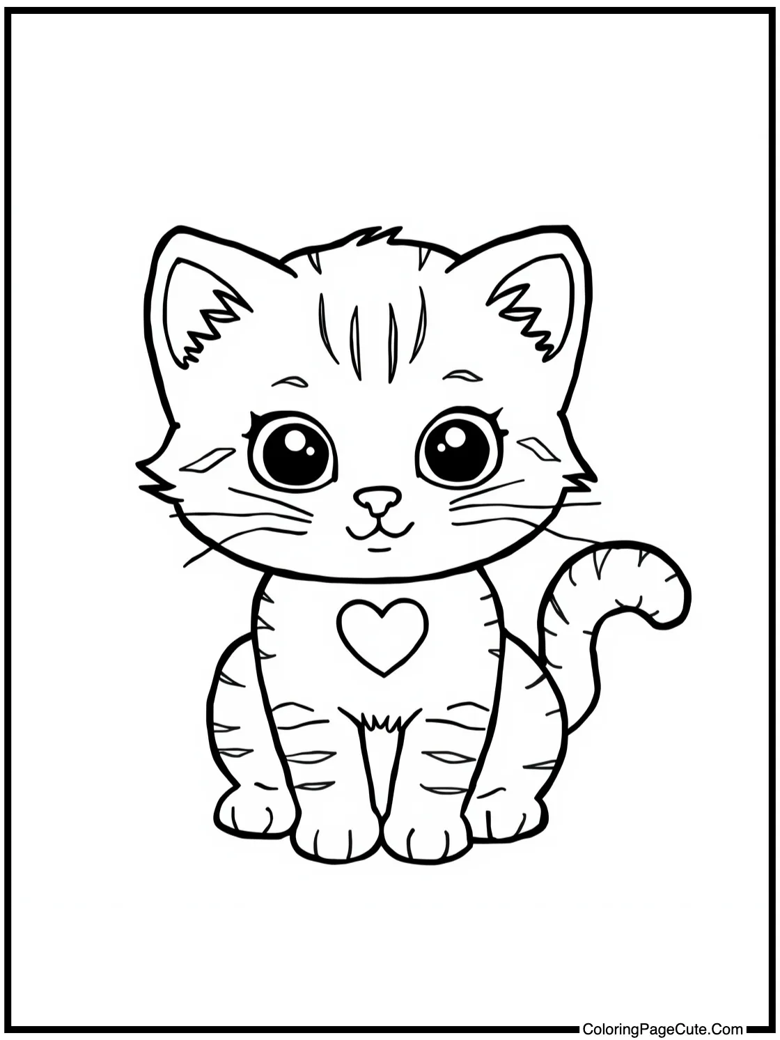 of an adorable kitten