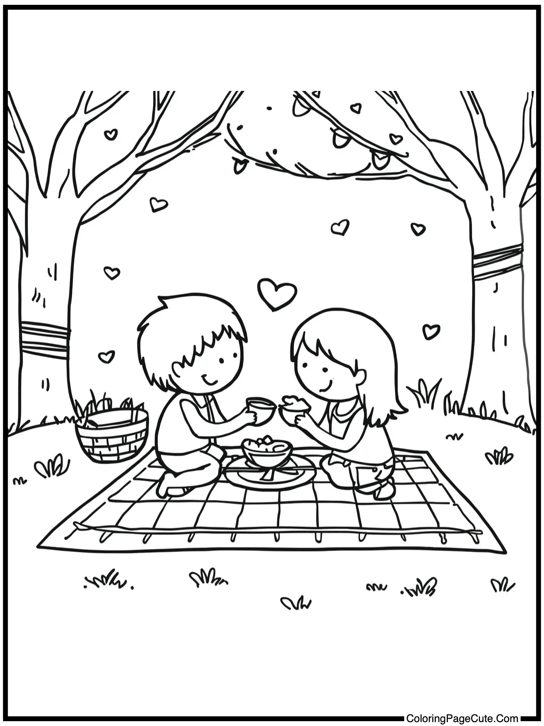 of a romantic picnic
