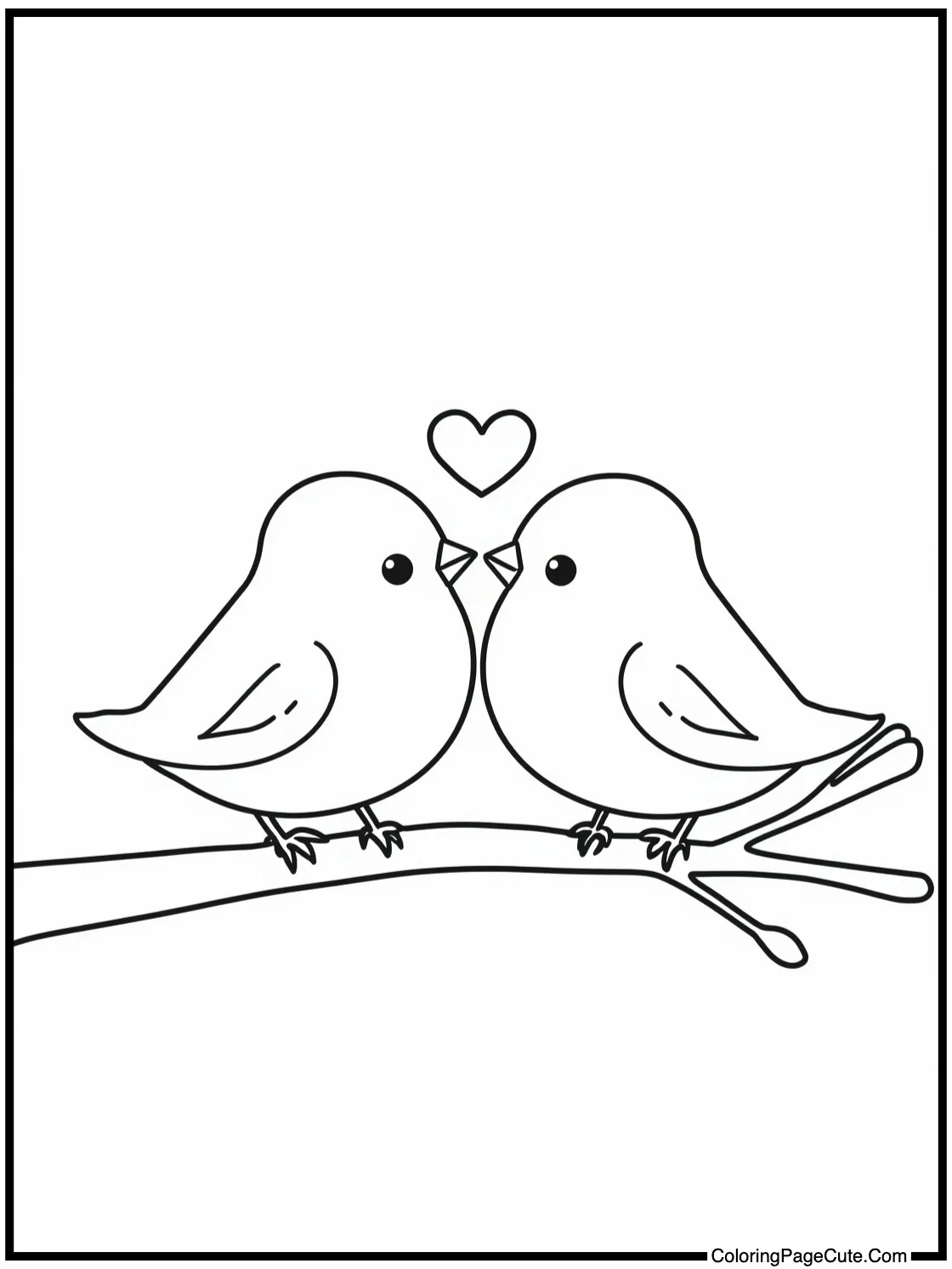 showing a love bird
