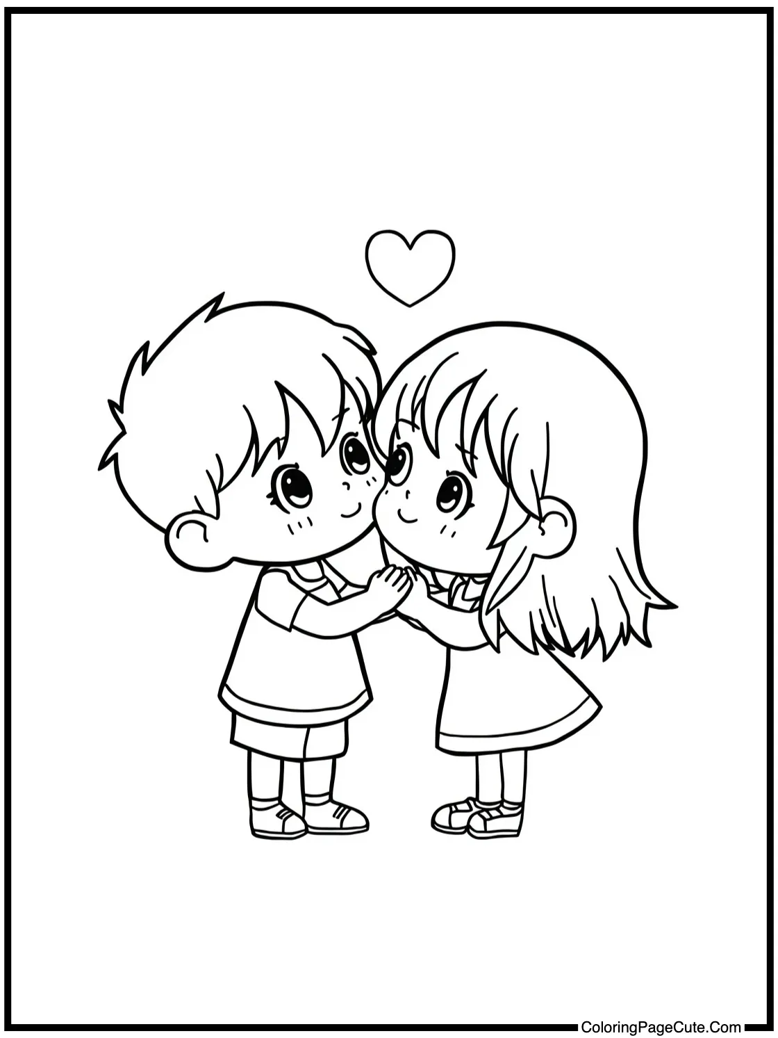 showing a loving gaze