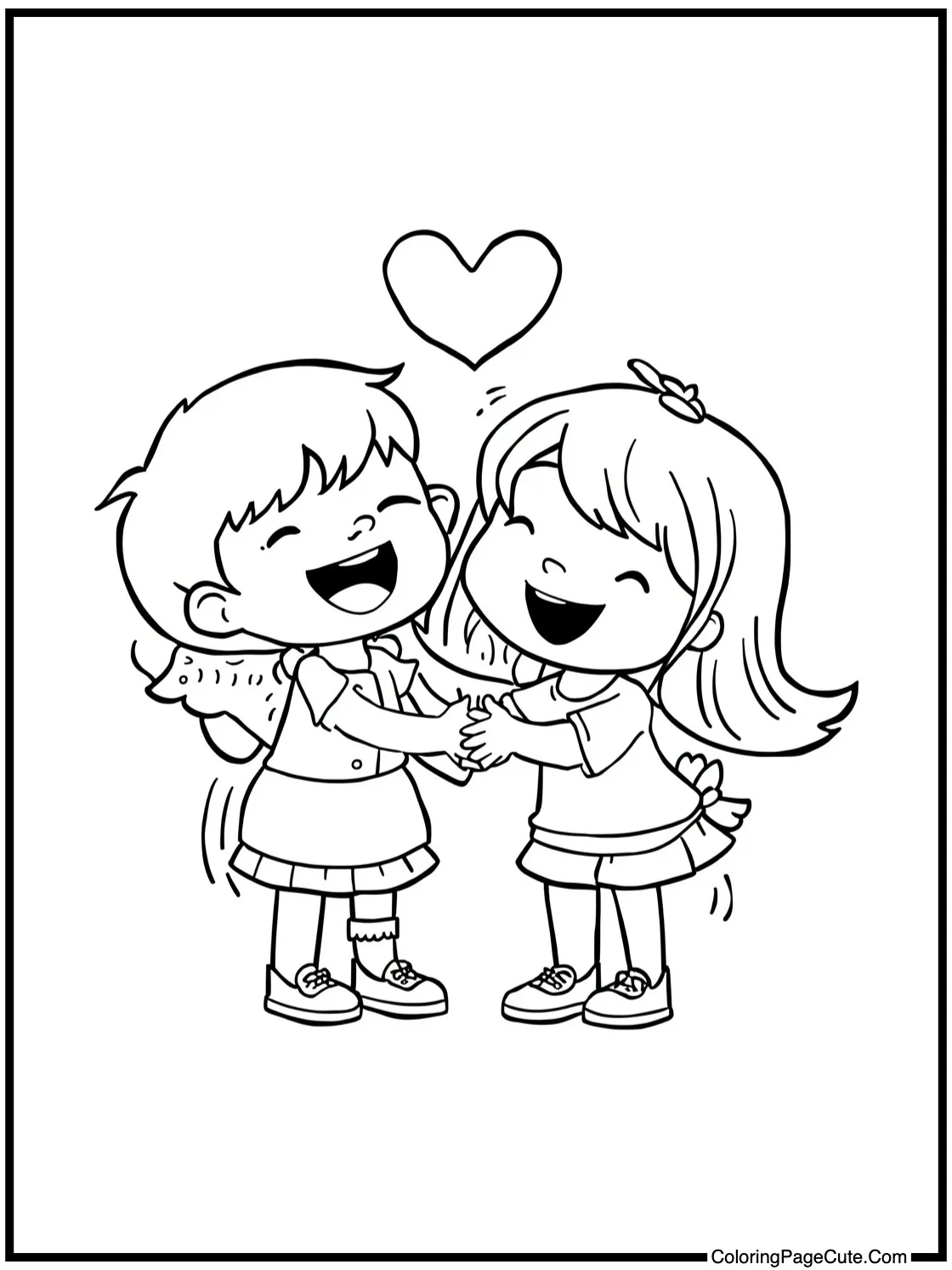 featuring a shared laugh