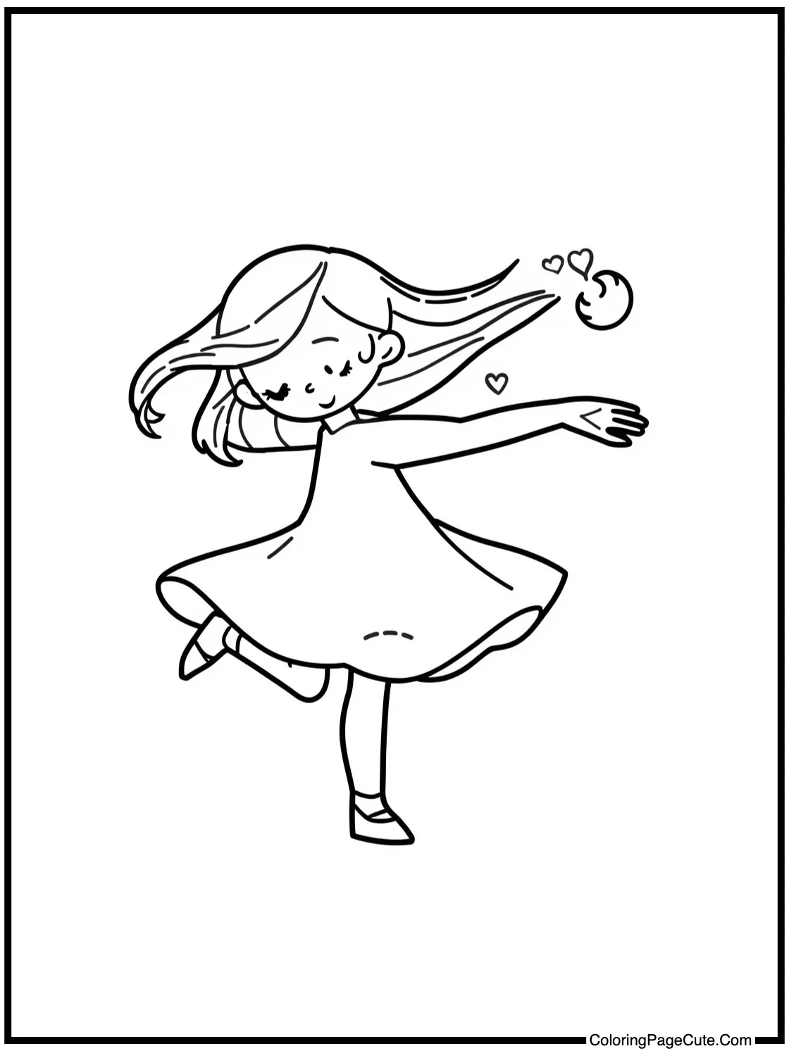 featuring a graceful motion