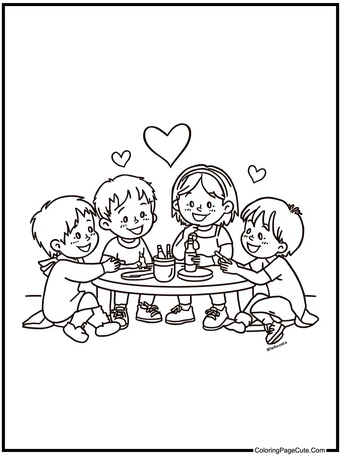 showing a happy gathering