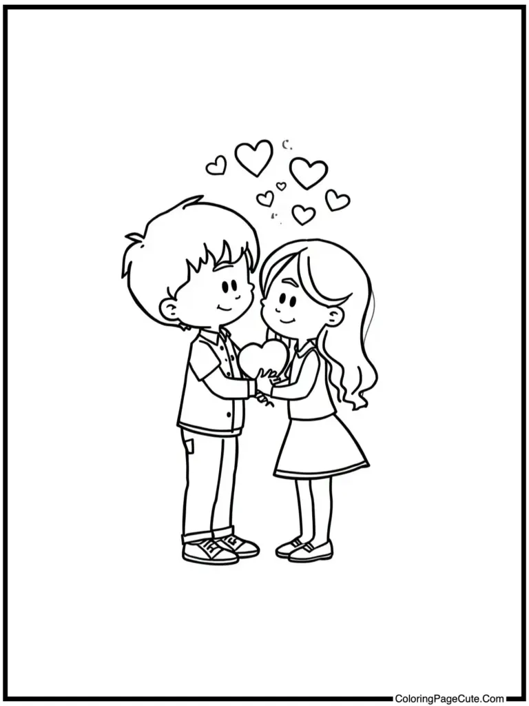 valentines coloring pages