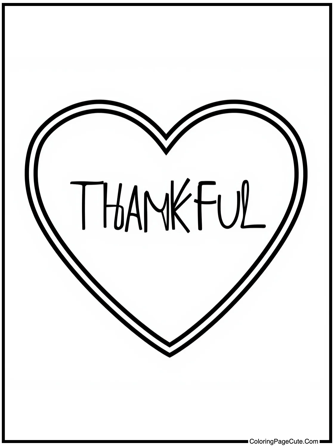 with a thankful heart
